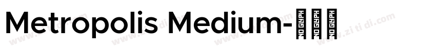 Metropolis Medium字体转换